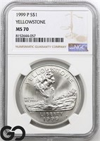 1999-P Yellowstone Commemorative $1 NGC MS70