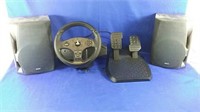 Playstation driving game set and extras lot