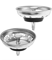 2 Pack - Kitchen Sink Strainer and Stopper Combo