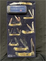 CASE KNIVES BROTHERS DISPLAY ENTIRE CARD