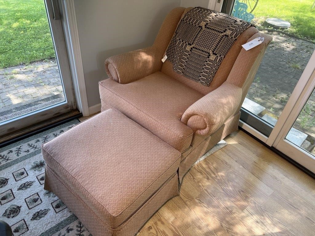 LAZYBOY CHAIR WITH MATCHING FOOT STOOL