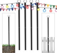4PCS Outdoor Patio String Light Poles