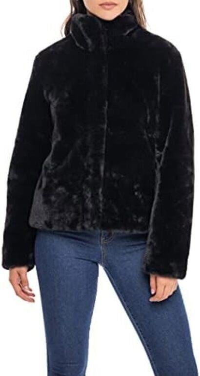 Sebby S.E.B Women's Faux Fur Jacket - Large