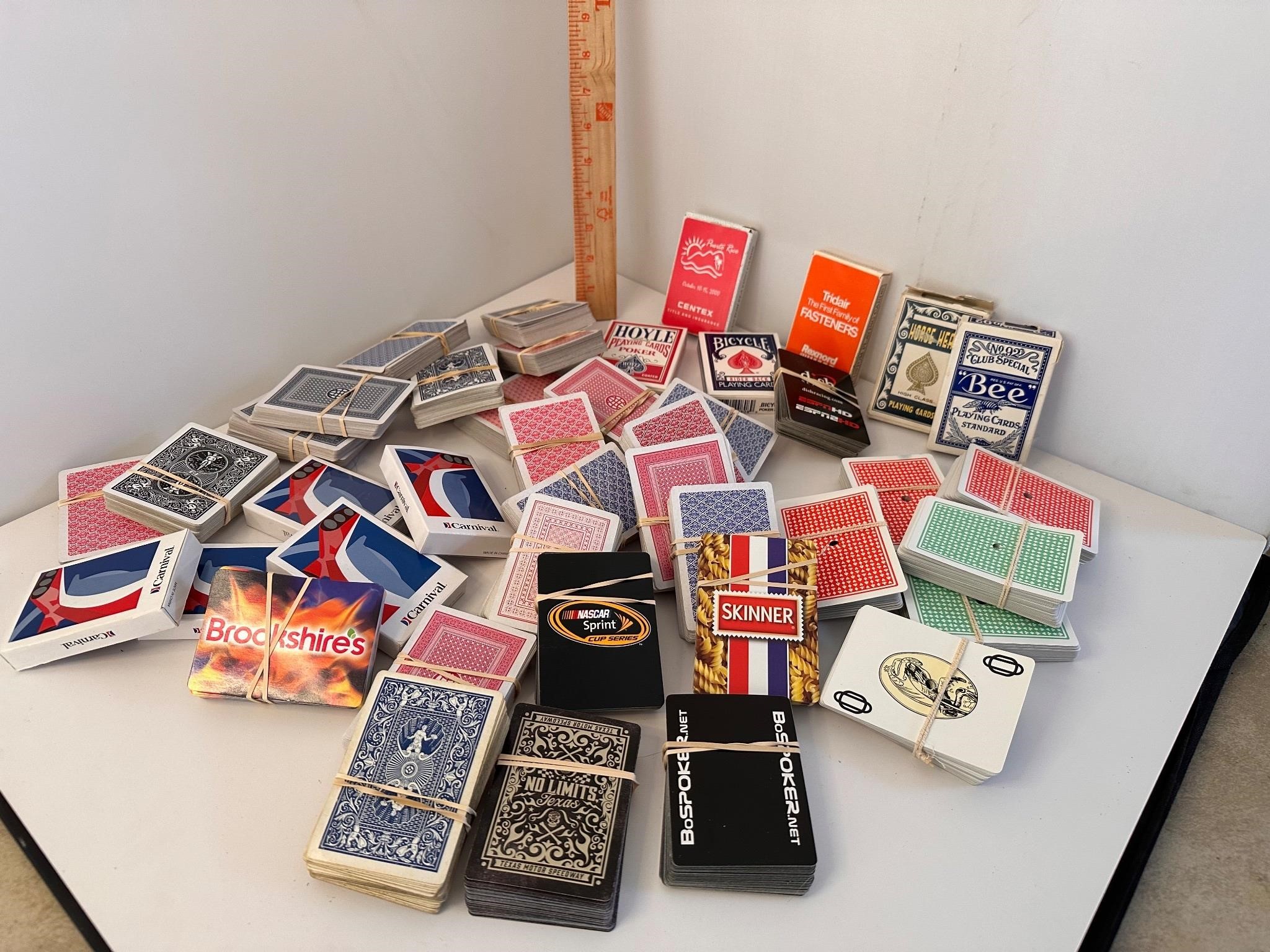 Large lot of vintage playing cards