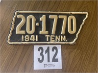 Vintage Tn License Plate