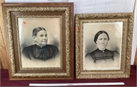 Antique Portraits in Gorgeous Frames