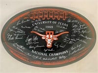 University of Texas 1969 Team Signed Plate
