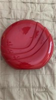 Haeger Red Round Shell Design Vase