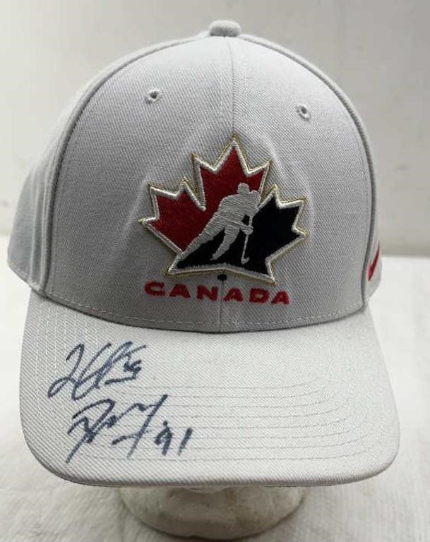 T. Seguln & Logan Couture Canada signed hat