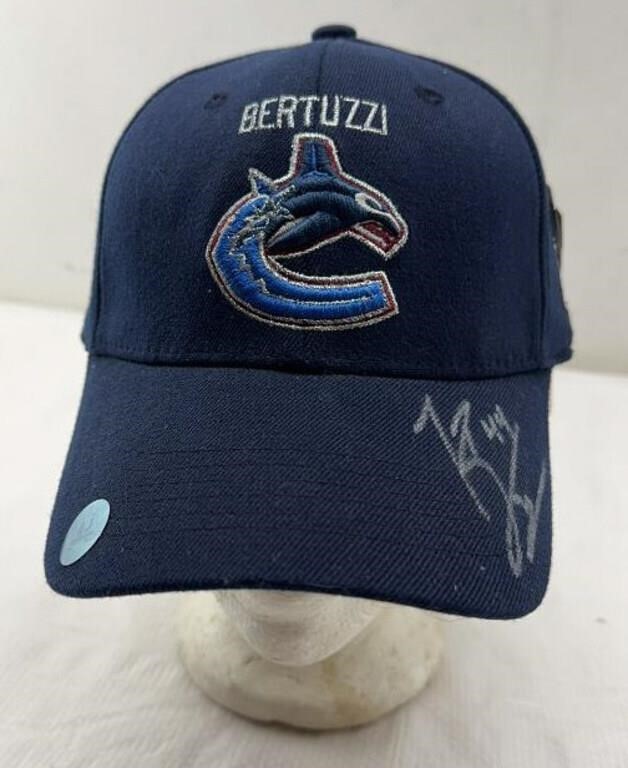 Vancouver Bertuzzi signed hat