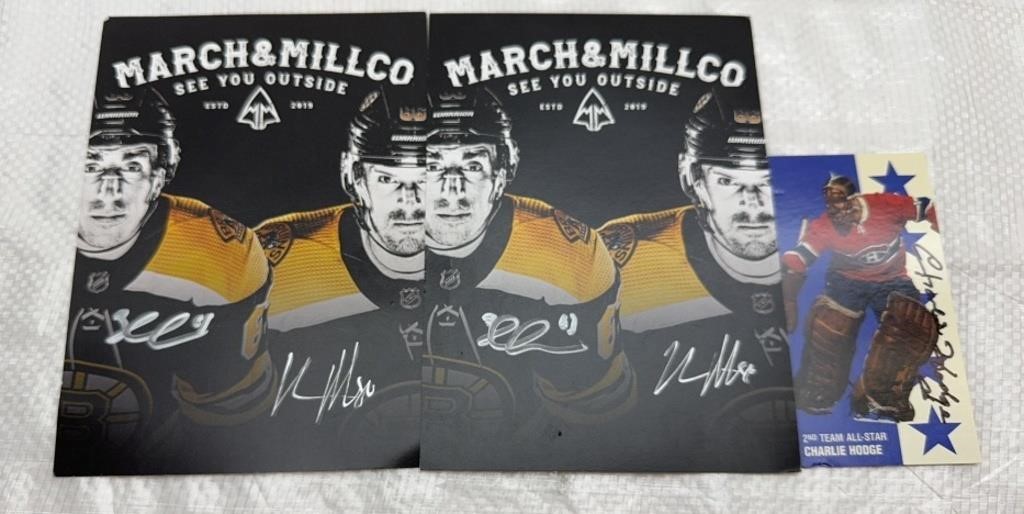 8x10in/3x5in signed hockey printed photos