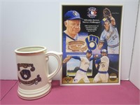 RARE Harvey's Wallbangers Milwaukee Brewers Mug