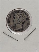 90% Silver 1941 Mercury Head Silver Dime