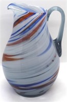 Art glass pitcher