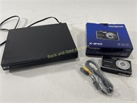 DVD Player & Olympus X-940 Camera