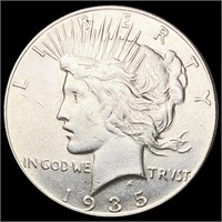 1935 Silver Peace Dollar CLOSELY UNCIRCULATED