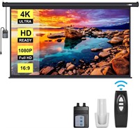 VIVOHOME 100 Motorized Projector Screen 16:9