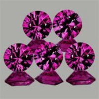 Natural Untreated Pink/Red Ruby 6 Pcs - Flawless