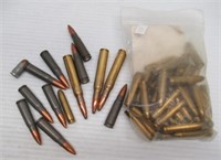(50) Rounds of 30 carbine 120GR FMJ, (9) rounds