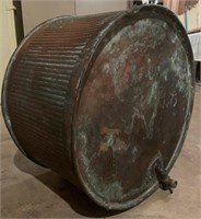 (G) Antique Solid Copper Wash Tub w/ Spigot