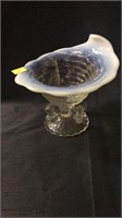 Vntg Opalescent Art Glass Dish