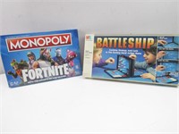 Monopoly and Battleship Game