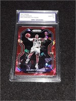 Red Allen Iverso 2021 Prizm GEM MT 10 Red Cracked