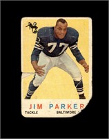 1959 Topps #132 Jim Parker RC P/F to GD+