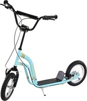W4223  Aosom Youth Scooter 12-Inch Wheel Blue