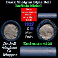 Buffalo Nickel Shotgun Roll in Old Bank Style 'Bel