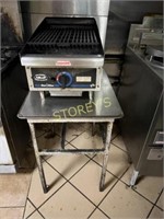 StarMax 14" Gas Charbroiler w/ Metal Stand