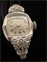 Vintage 14K White Gold Fortress 17 Jewel Watch