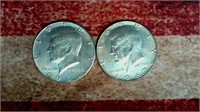 1966 & 1967 Kennedy Half Dollar, 40% Silver