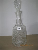13" Glass Bottle with Stopper