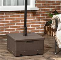 $97 Outsunny umbrella base table