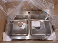 Glacier Bay top Mount 33" double all in 1 sink