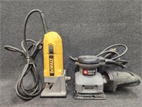 Porter Cable Palm Sander, DeWalt Compact Router