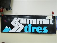 15 3/4"x48" Metal Summit Tires Sign