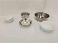 Assortment of Steel and Plastic Bowls
