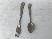 CHILDS FORK AND SPOON