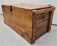 Ginn & Co Advertising Wood Box Crate
