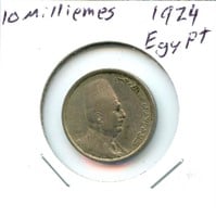 Egypt 10 Milliemes - 1924