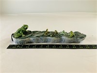 Ceramic frog incense holder