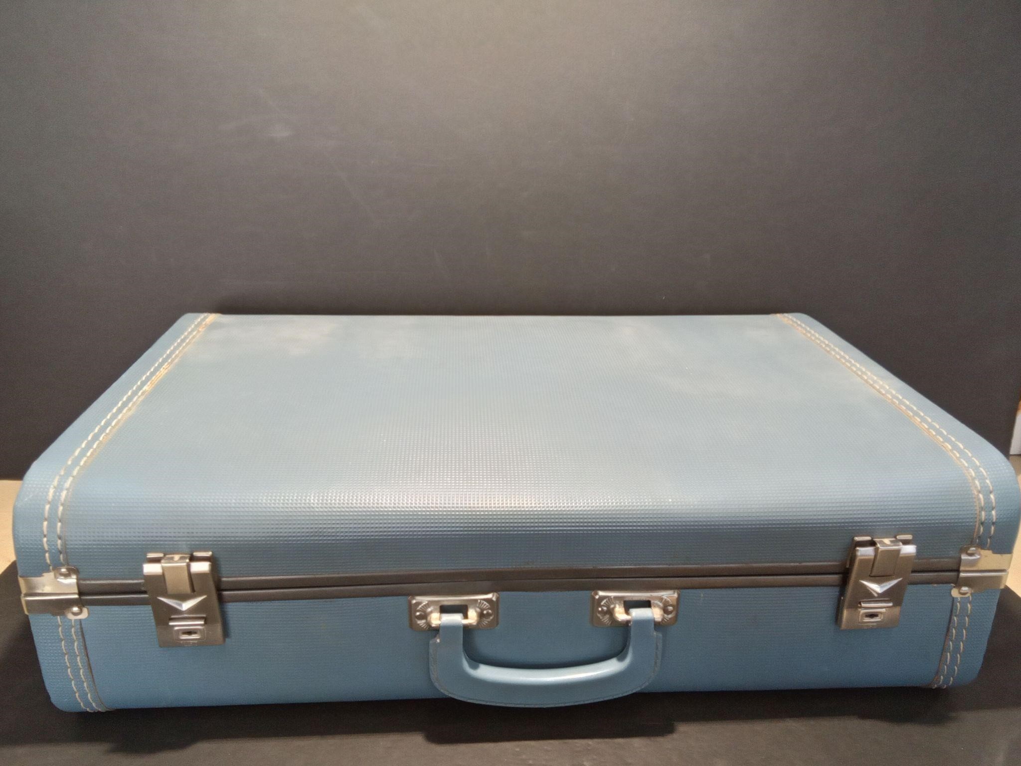 Vintage Blue Suitcase