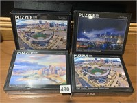 4 NEW PUZZLES IN BOX OF PITTSBURGH SEALED BOXES