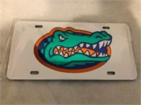 Florida Gators license plate ~Gator head on white