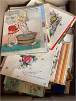 Box of old Christmas Cards