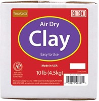 Amaco Air Dry Modeling Clay, 10-Pound, White -