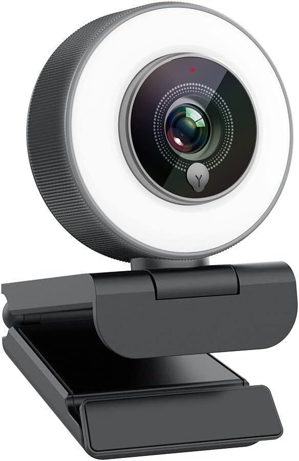 2K HD Webcam Built in Adjustable Ring Light AZ3