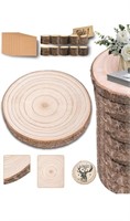 Round Natural Wood Slices 11-13" (10 pack)